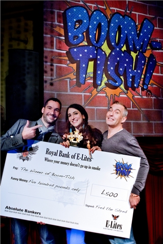 Boom-Tish winner Andrea Hubert
