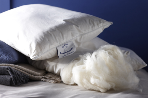 Devon Duvets' unique self-fill pillow
