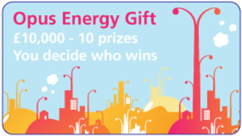 Voting button for Opus Energy Gift