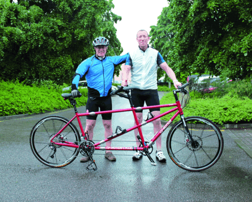 Chris and Guy with tandem