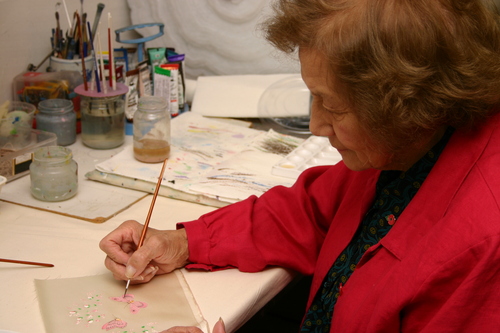 Jean Robson of Handmaid at work