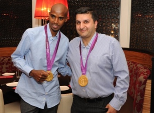 Frank Khalid and Mo Farah at Chak 89