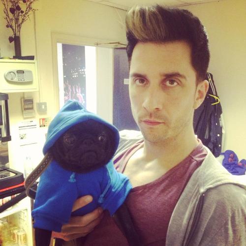 Russell Kane and Colin the Pug