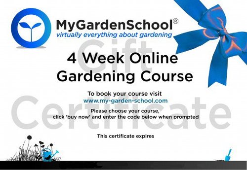 Online Gardening Course Gift Voucher