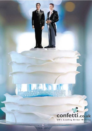 His & His cake topper