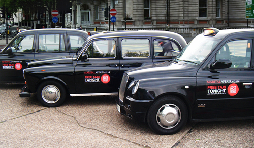 Some of the MaritalAffair.co.uk Taxis
