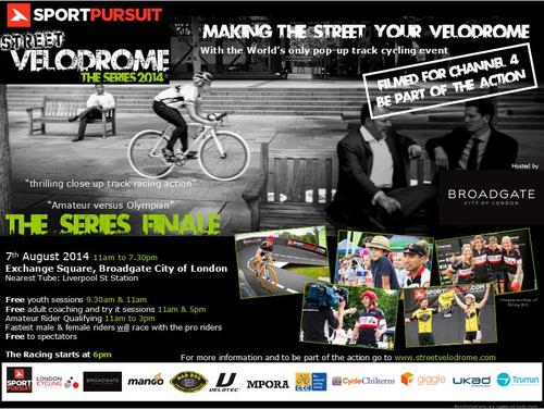 POP-UP TRACK CYCLING COMES TO THE CITY