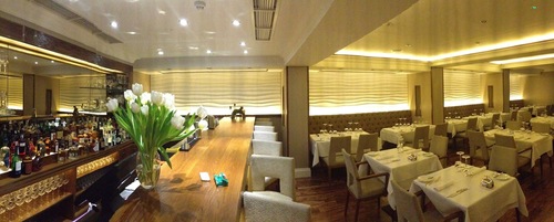 Lower floor of restaurant and bar