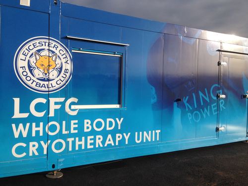 Leicester City cryotherapy chamber 