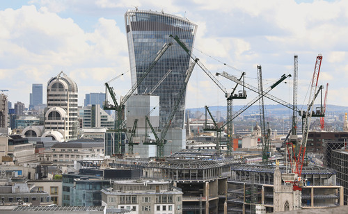 Construction work - London skyline