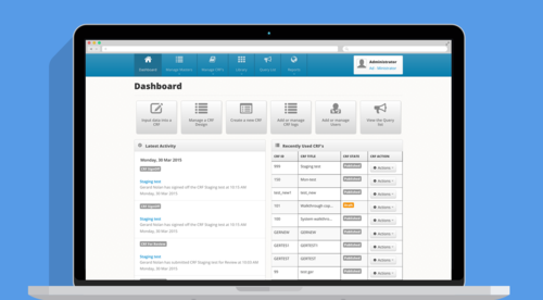 CRFweb&#039;s user-friendly interface