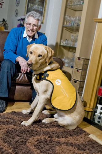 Dementia Dog Kaspa with Ken his owner