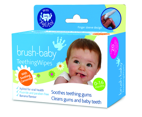 Brush-Baby Teething Wipes 