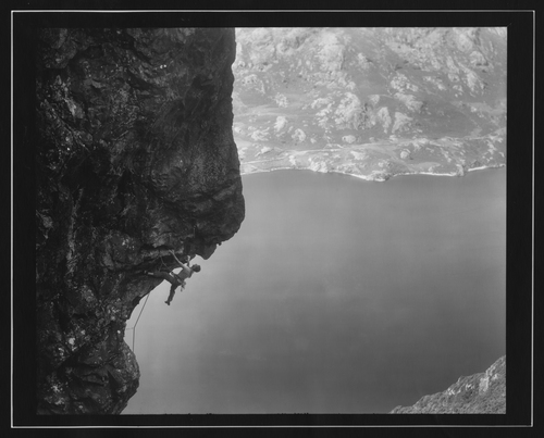 Chris Fisher on Cam Crag, Wasdale