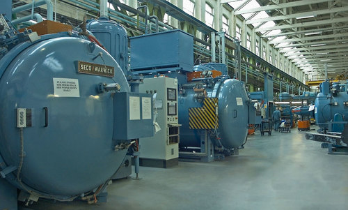 Vacuum furnaces at Wallwork Group - Bury site