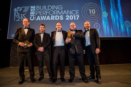 Vent-Axia accepting the CIBSE Award