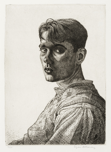 Self-portrait by Edgar Holloway