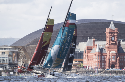 GC32 catamarans in Cardiff Bay, 2016