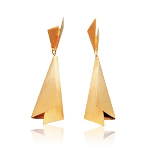 Vostok earrings in gold