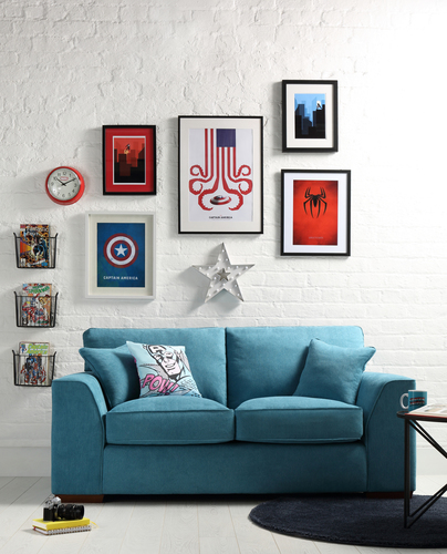 Superhero inspired living room