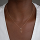 Droplet necklace in recycled rose gold