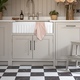 Kiln Collection marble LVT checkerboard 