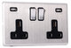 Regal double 13 Amp socket with dual USB charging 