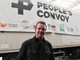 Mark Hannaford with the People's Convoy