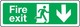 Fire Exit Sign: Arrow Pointing Down